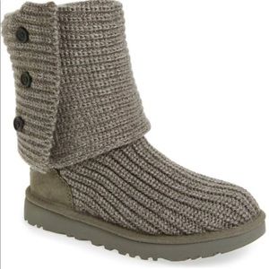 Gray Knit UGGS